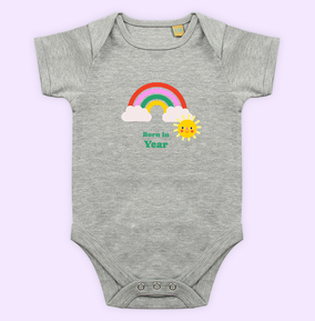 Born In Year Personalised Baby Grow
