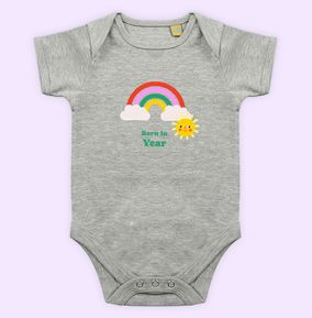 Photo of Born In Year Personalised Baby Grow