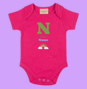 Photo of N is for Name Personalised Baby Grow
