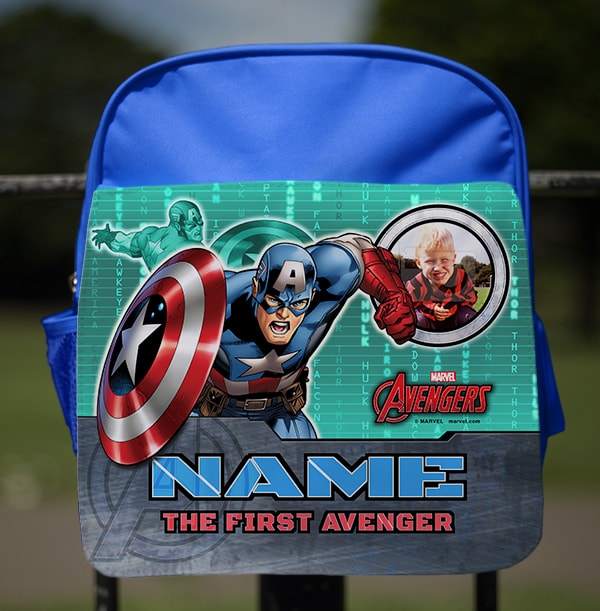 ZDISC Captain America Personalised Backpack