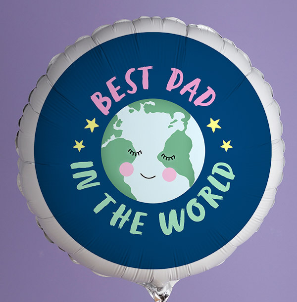 Best Dad In The World Personalised Balloon