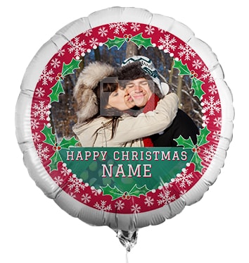 Happy Christmas Full Photo Balloon