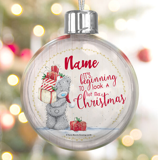 Me To You Personalised Bauble