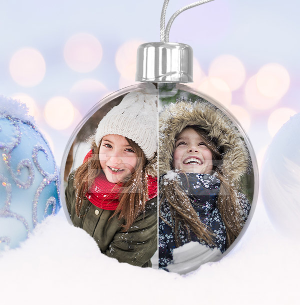 Portrait Double Photo Bauble
