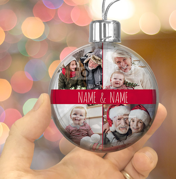 Grandparents Multi Photo Bauble