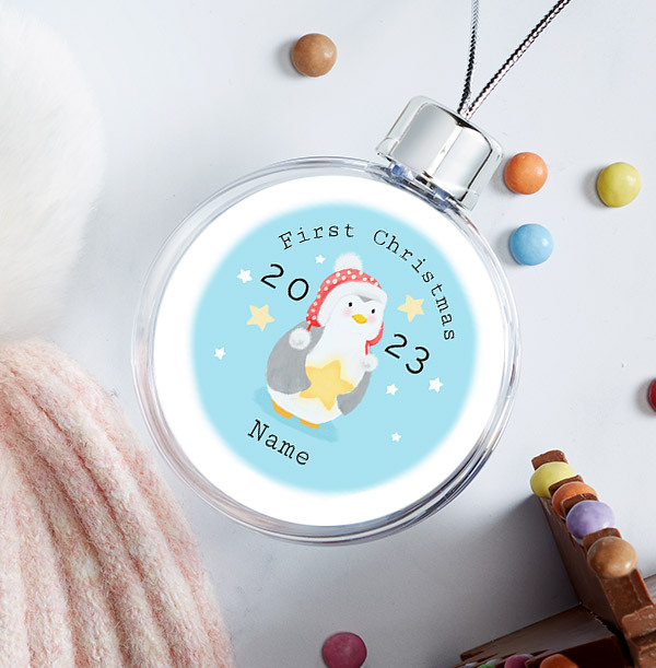 First Christmas Personalised Bauble