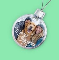 Tap to view Full Photo Merry Christmas Photo Bauble