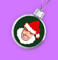 Tap to view Santa Photo Christmas Bauble