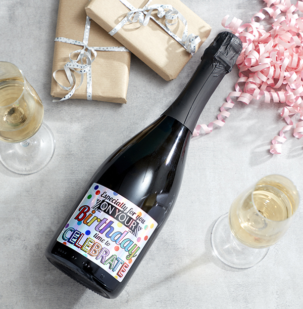 ZDISC Birthday Holographic Prosecco