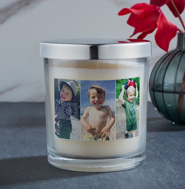 3 Portrait Photo Upload Candle