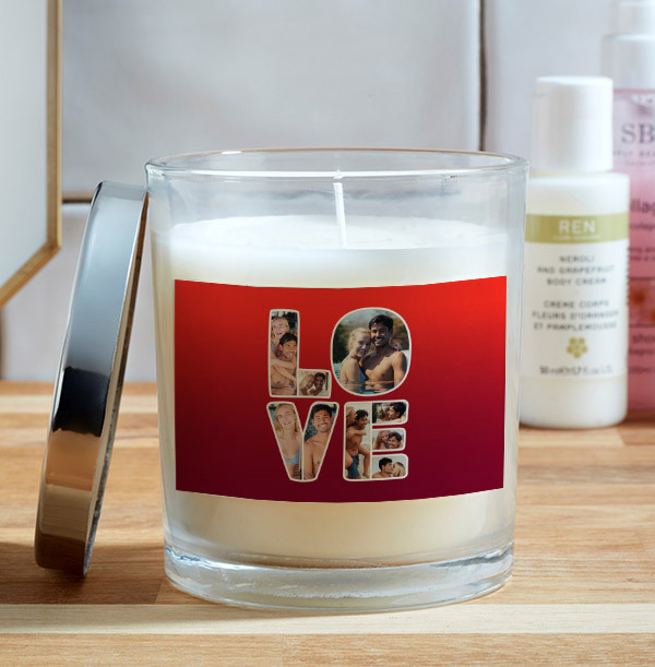 LOVE Multi Photo Candle