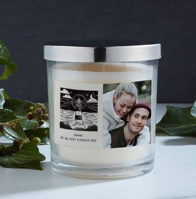 I'd Be Lost Without You Personalised Candle
