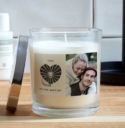 I'm Wild About You Personalised Candle