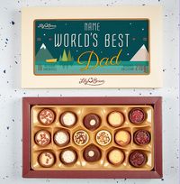 Tap to view World's Best Dad Personalised Chocolates - Box of 16