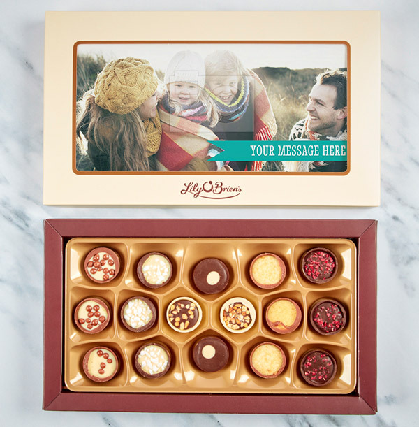 Personalised Photo & Message Chocolates - Box of 16