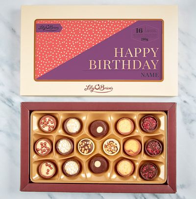 Personalised Birthday Chocolates - Box of 16