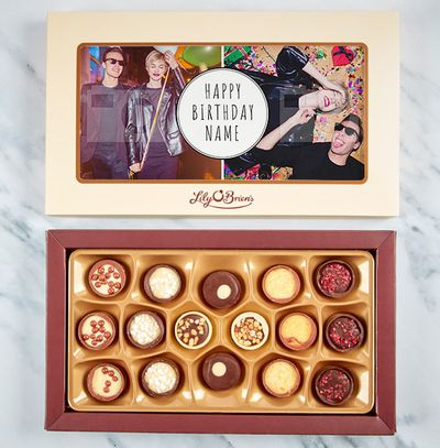 Personalised Birthday Photo Chocolates - Box of 16