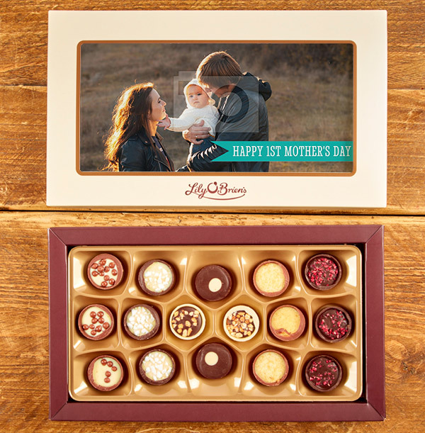 1st Mother's Day Photo Chocolates - Box of 16