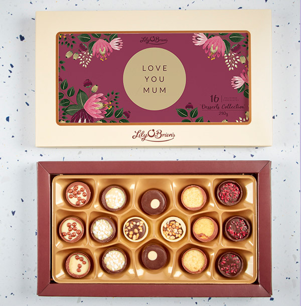 Love You Mum Personalised Chocolates - Box of 16