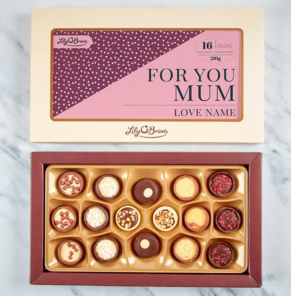 For You Mum Personalised Chocolates - Box of 16