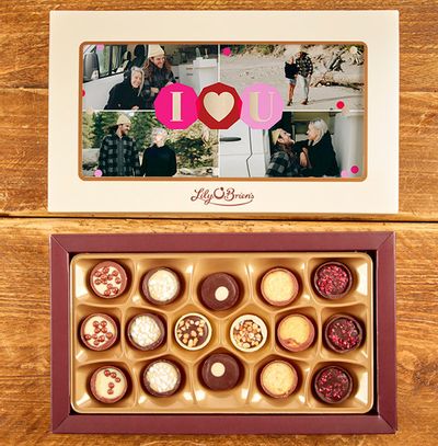 I Love You Multi Photo Chocolates - Box of 16