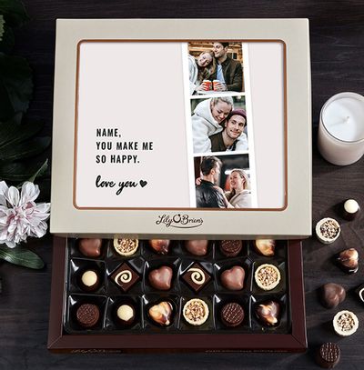 You Make Me So Happy Multi Photo Chocolates - Box of 30