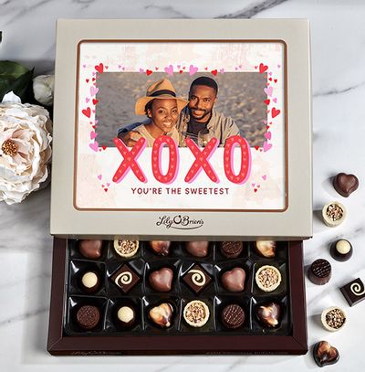 XO XO Photo Chocolates - Box of 30