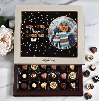 Wishing You a Magical Christmas Photo Chocolates - Box of 30