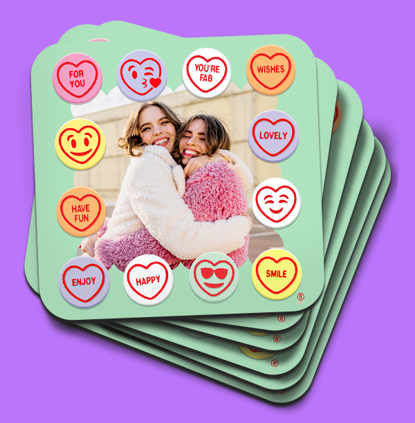 Swizzels Love Hearts Birthday Coaster