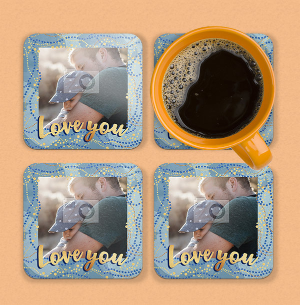 Love You Photo Coaster