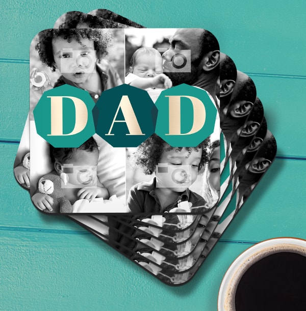 DAD Multi Photo Coaster