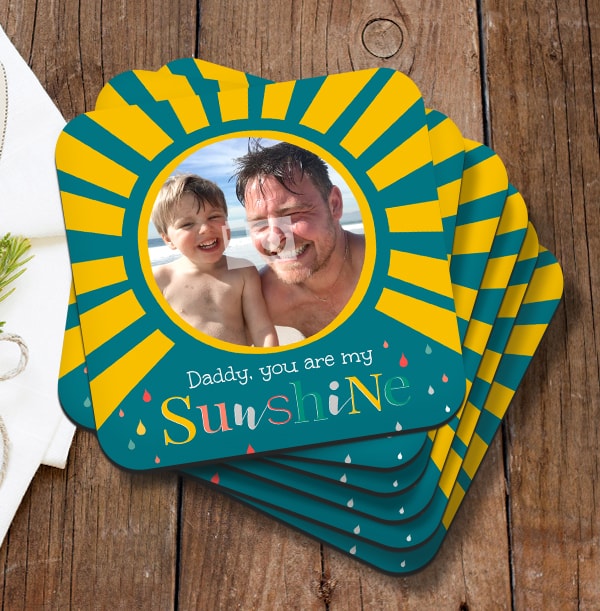 ZDISC Daddy - My Sunshine Photo Coaster