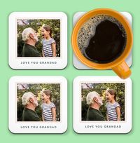 Tap to view Love You Grandad Photo Personalised Coaster