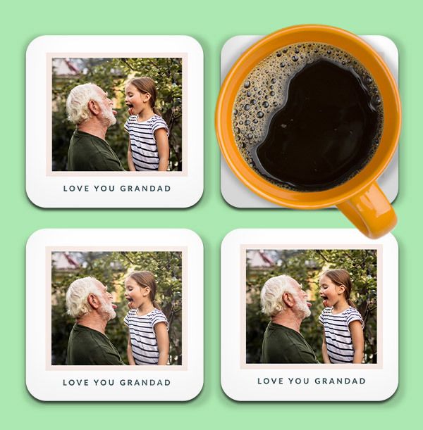 Photo of Love You Grandad Photo Personalised Coaster