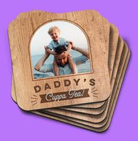 Tap to view Daddy's Cuppa Tea Photo Coaster