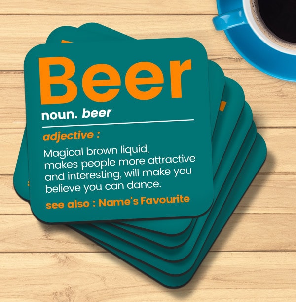 Beer Personalised Coaster