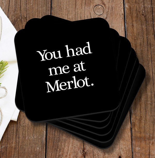 Merlot Personalised Coaster