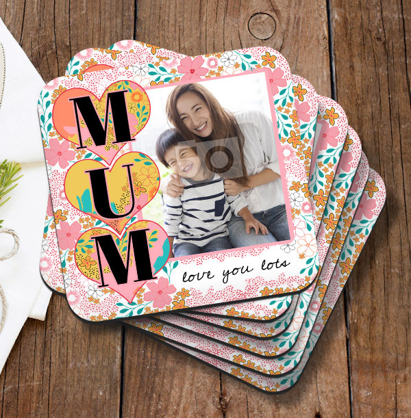 Mum - Love You Lots Photo Coaster