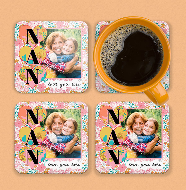 Nan - Love You Lots Photo Coaster