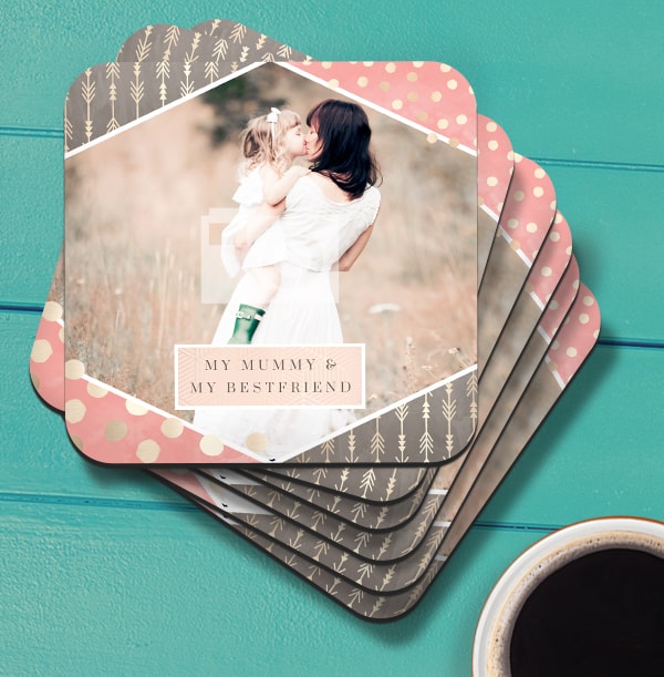 Mummy & Best Friend Photo Coaster