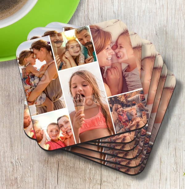 7 Photo Collage Coaster