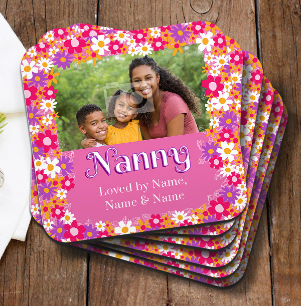 Loved Nanny Photo Coaster
