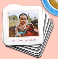 Tap to view Love You Grandma Photo Coaster