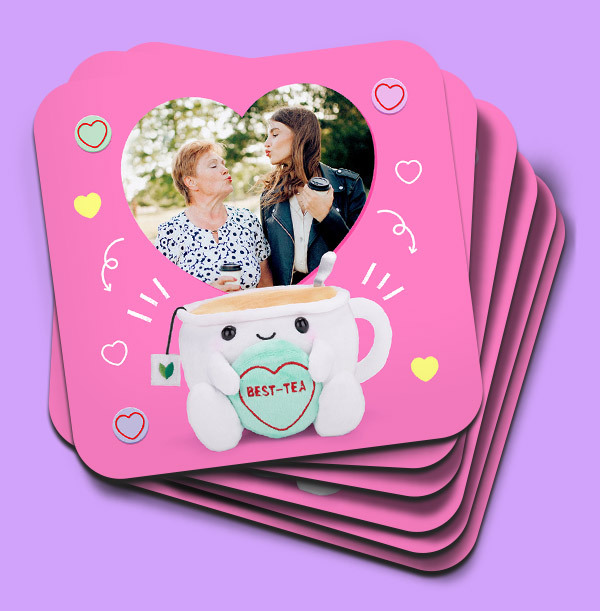 Swizzels Love Hearts Best-Tea Coaster