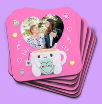 Tap to view Swizzels Love Hearts Best-Tea Coaster