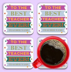 Photo of Personalised Teacher Coaster