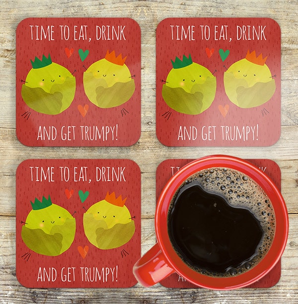 Get Trumpy Personalised Coaster