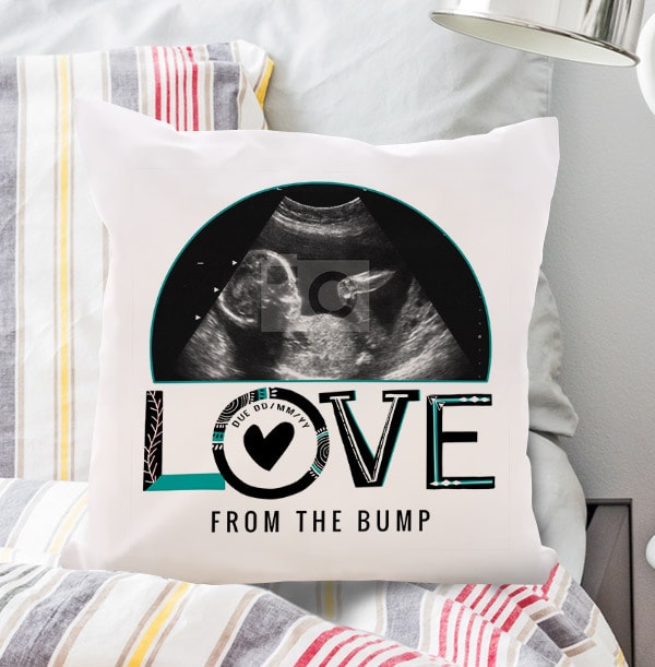 Love From Bump Photo Cushion