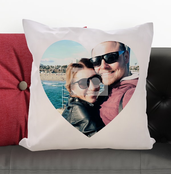 Personalised Photo Upload Heart Cushion