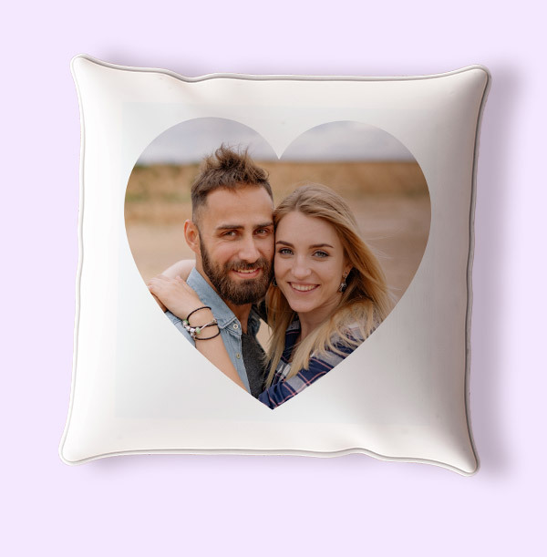 Personalised Photo Upload Heart Cushion